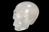 Realistic, Polished Brazilian Quartz Crystal Skull #151082-2